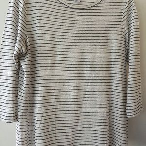 Linen striped tee shirt